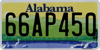 AL license plate 66AP450