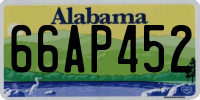 AL license plate 66AP452