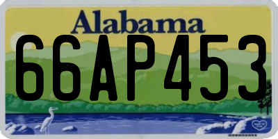AL license plate 66AP453