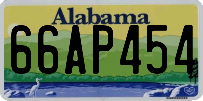 AL license plate 66AP454