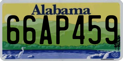 AL license plate 66AP459