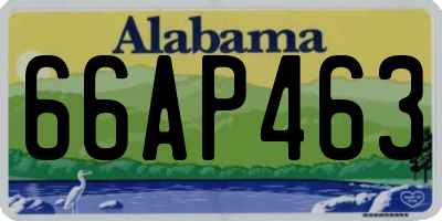 AL license plate 66AP463
