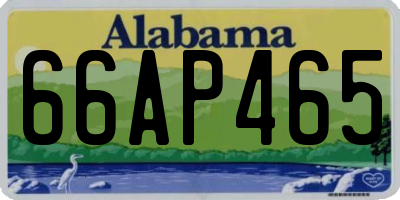 AL license plate 66AP465