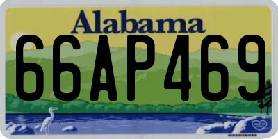 AL license plate 66AP469