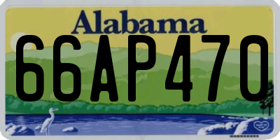 AL license plate 66AP470