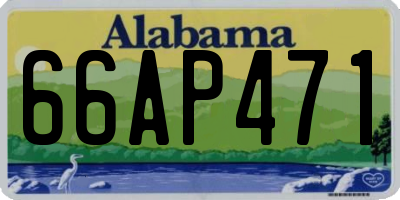 AL license plate 66AP471