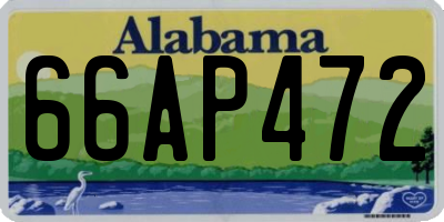 AL license plate 66AP472