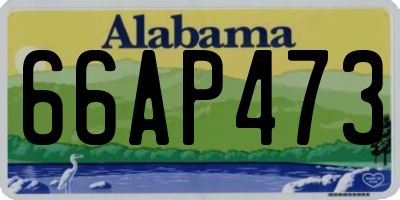 AL license plate 66AP473