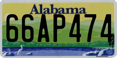 AL license plate 66AP474