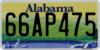 AL license plate 66AP475