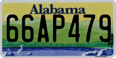 AL license plate 66AP479