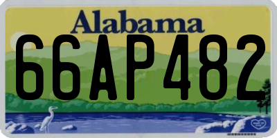 AL license plate 66AP482
