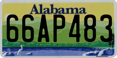 AL license plate 66AP483