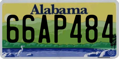AL license plate 66AP484