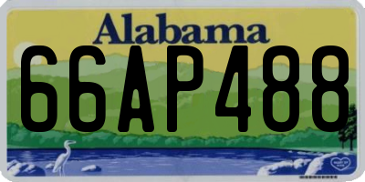 AL license plate 66AP488