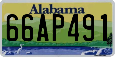 AL license plate 66AP491