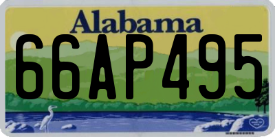 AL license plate 66AP495