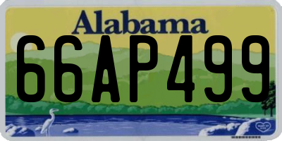 AL license plate 66AP499