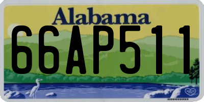 AL license plate 66AP511