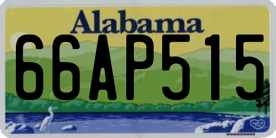 AL license plate 66AP515