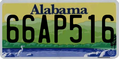 AL license plate 66AP516