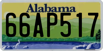 AL license plate 66AP517