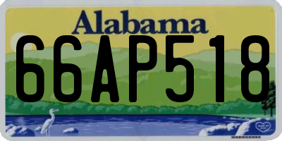 AL license plate 66AP518