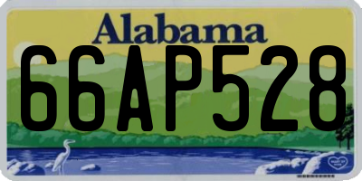 AL license plate 66AP528