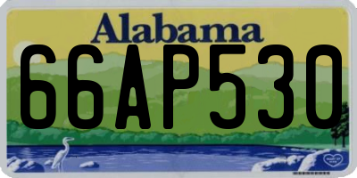 AL license plate 66AP530