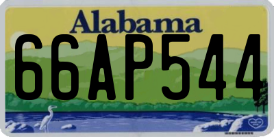 AL license plate 66AP544