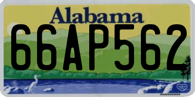 AL license plate 66AP562