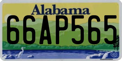 AL license plate 66AP565