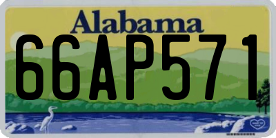 AL license plate 66AP571