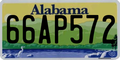 AL license plate 66AP572