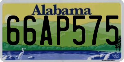 AL license plate 66AP575
