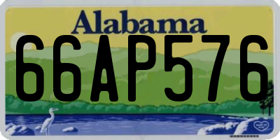 AL license plate 66AP576