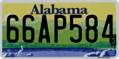 AL license plate 66AP584