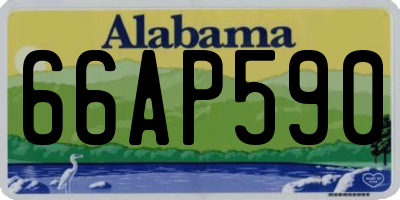 AL license plate 66AP590