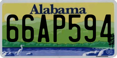 AL license plate 66AP594
