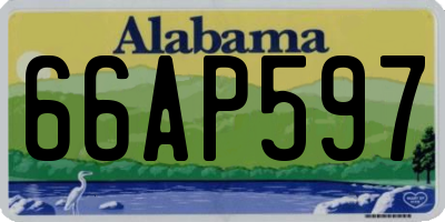AL license plate 66AP597
