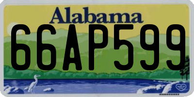 AL license plate 66AP599