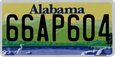 AL license plate 66AP604