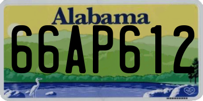 AL license plate 66AP612