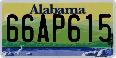 AL license plate 66AP615