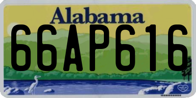 AL license plate 66AP616
