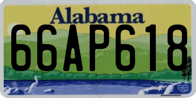 AL license plate 66AP618