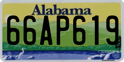 AL license plate 66AP619