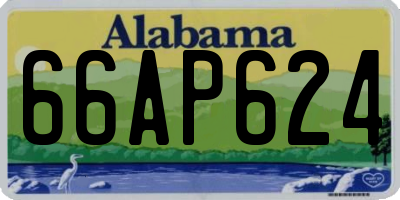 AL license plate 66AP624