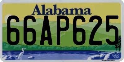 AL license plate 66AP625