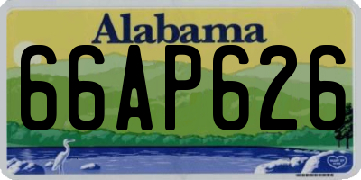 AL license plate 66AP626